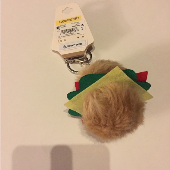 🆕New with tags FUZZY CHEESEBURGER KEYCHAIN Car… - Picture 3 of 3
